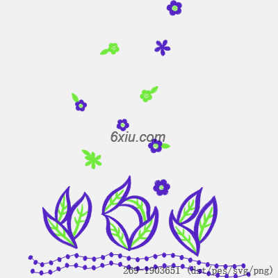 svg矢量绣花图下载