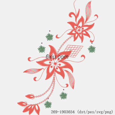svg矢量绣花图下载