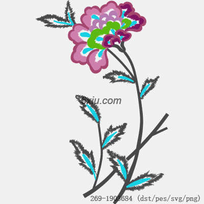 svg矢量绣花图下载