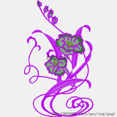 svg矢量绣花图下载