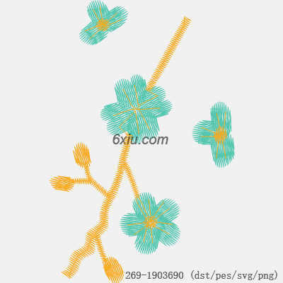 svg矢量绣花图下载