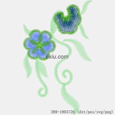 svg矢量绣花图下载