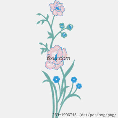 svg矢量绣花图下载