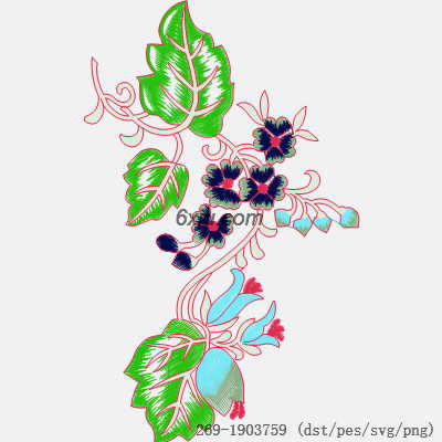 svg矢量绣花图下载