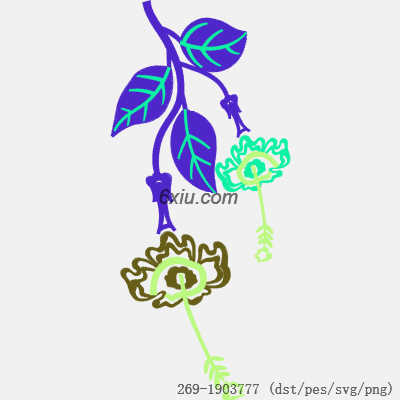 svg矢量绣花图下载