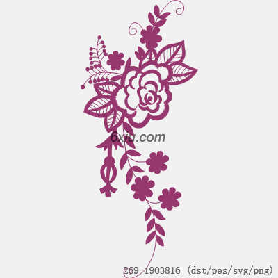 svg矢量绣花图下载