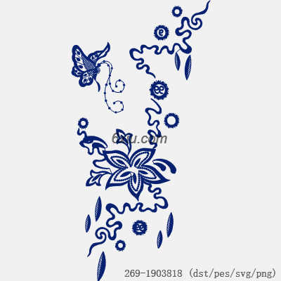 svg矢量绣花图下载