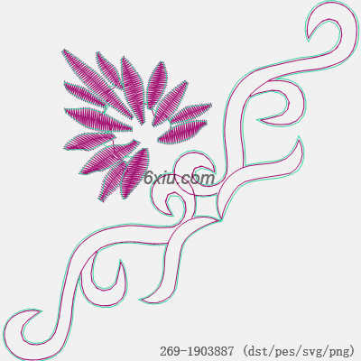 svg矢量绣花图下载