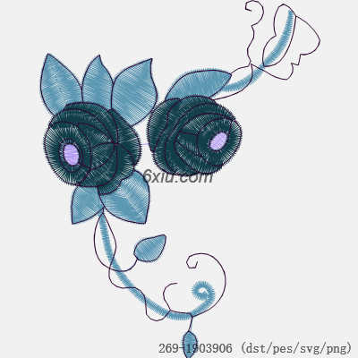 svg矢量绣花图下载