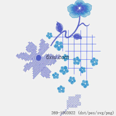 svg矢量绣花图下载