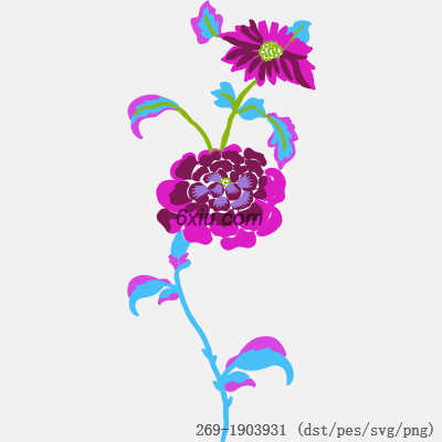 svg矢量绣花图下载