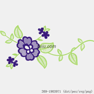 svg矢量绣花图下载