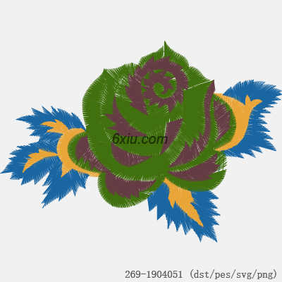svg矢量绣花图下载