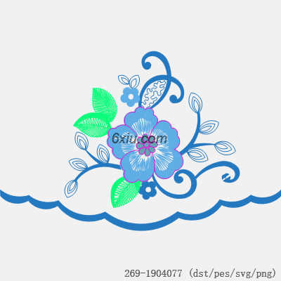 svg矢量绣花图下载