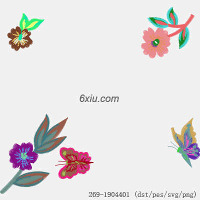 svg矢量绣花图下载