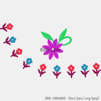 svg矢量绣花图下载