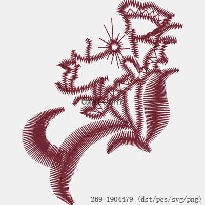 svg矢量绣花图下载