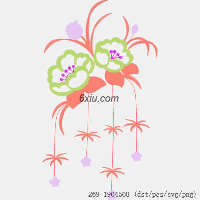 svg矢量绣花图下载