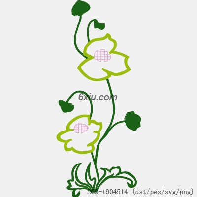 svg矢量绣花图下载