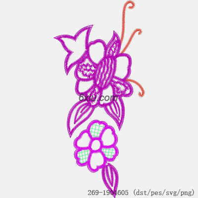 svg矢量绣花图下载