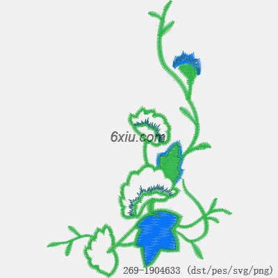 svg矢量绣花图下载