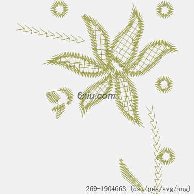 svg矢量绣花图下载
