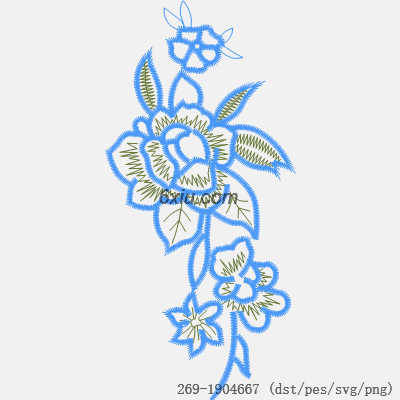 svg矢量绣花图下载