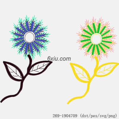 svg矢量绣花图下载