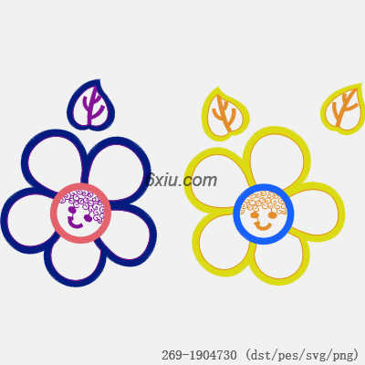svg矢量绣花图下载