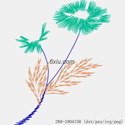 svg矢量绣花图下载