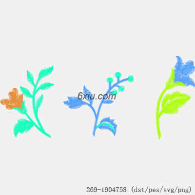 svg矢量绣花图下载