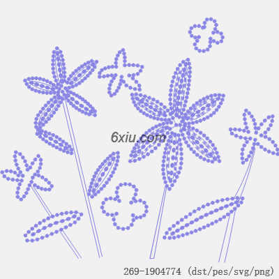 svg矢量绣花图下载