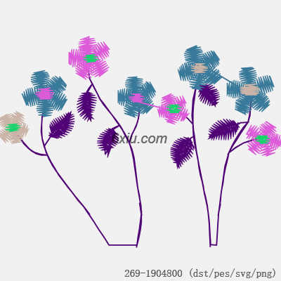svg矢量绣花图下载