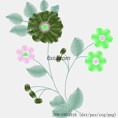svg矢量绣花图下载