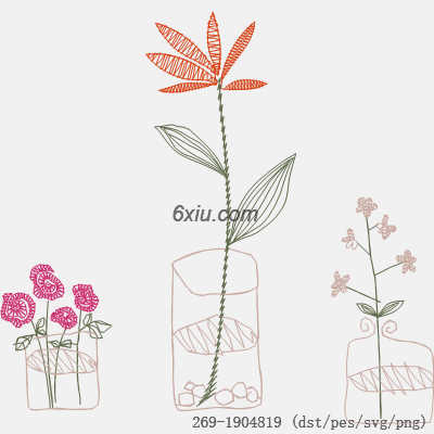 svg矢量绣花图下载
