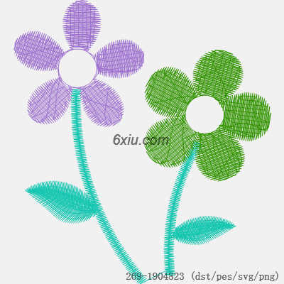 svg矢量绣花图下载