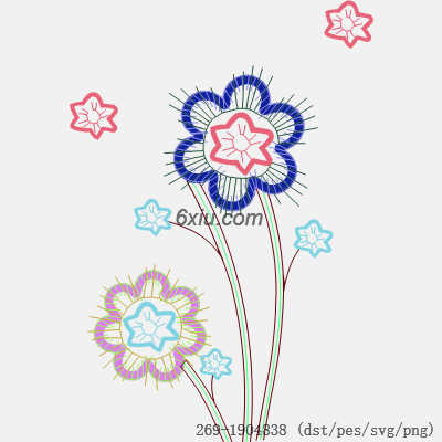 svg矢量绣花图下载