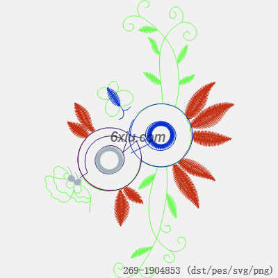 svg矢量绣花图下载