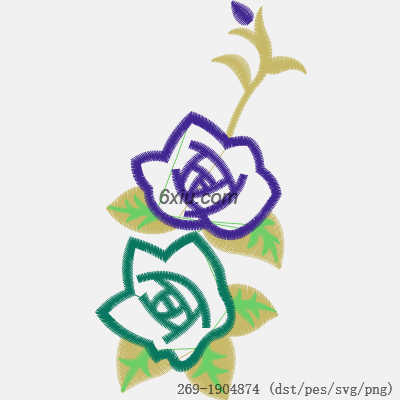 svg矢量绣花图下载