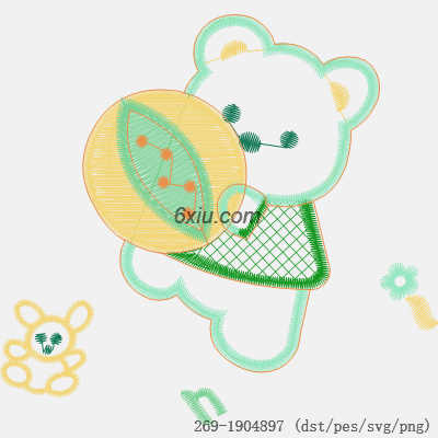 svg矢量绣花图下载
