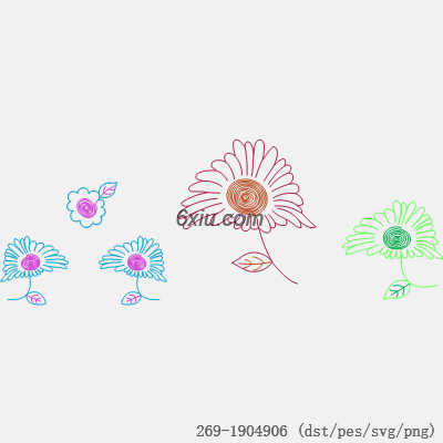 svg矢量绣花图下载