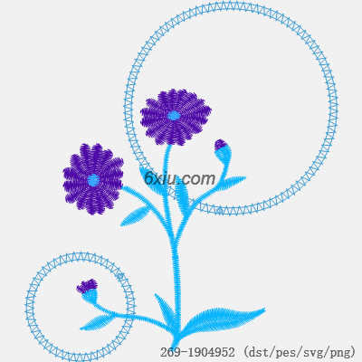 svg矢量绣花图下载