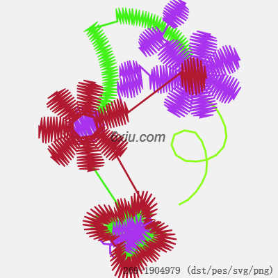 svg矢量绣花图下载