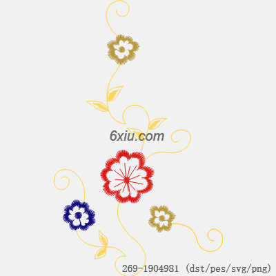 svg矢量绣花图下载