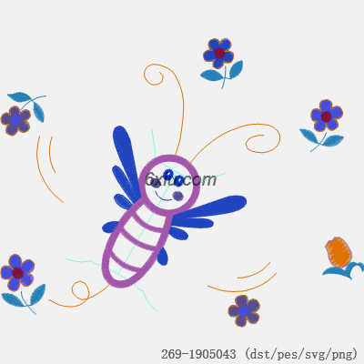 svg矢量绣花图下载