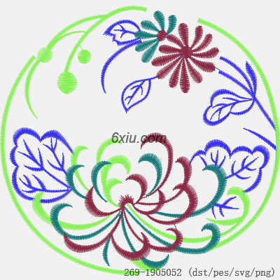 svg矢量绣花图下载