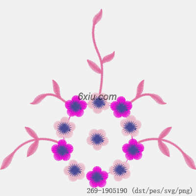 svg矢量绣花图下载