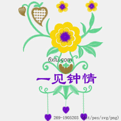 svg矢量绣花图下载