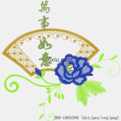 svg矢量绣花图下载