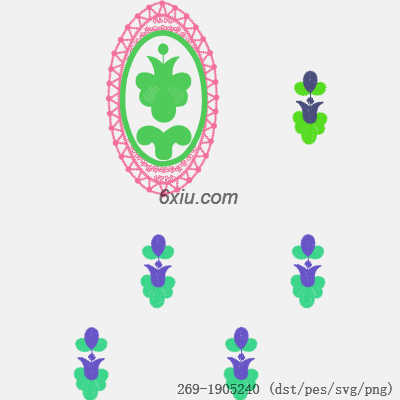 svg矢量绣花图下载